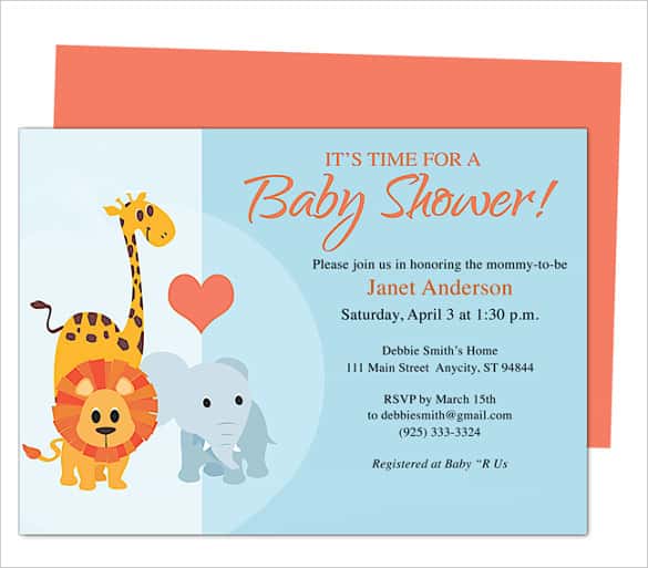 Editable baby shower invitation downloads